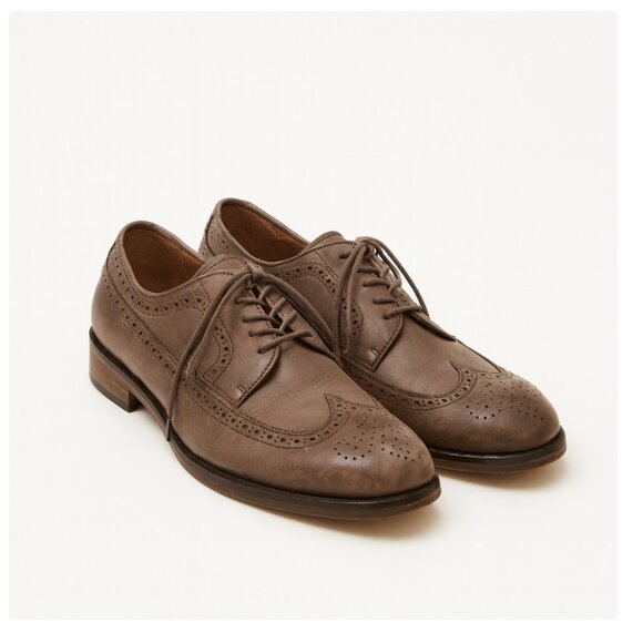 Polo Ralph Lauren Shoes Mens Size 11.5D Moseley Leather Wingtip Brogue Dress - Picture 1 of 8